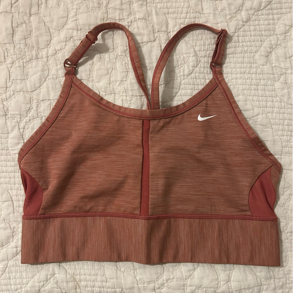 Nike Indy Long Line sports bra, Canyon Rust, size L
